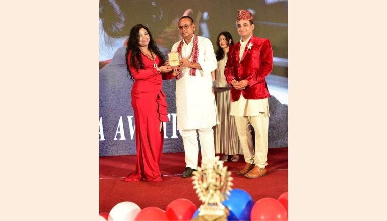 Sonam Srivastava from Chhattisgarh, India, was honored at the Nepal Galaxy Excellent Award