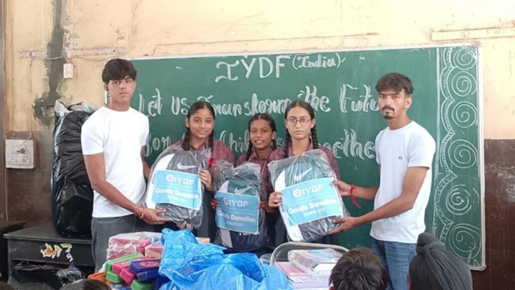 IYDF and Full Clean Dry-Cleaning Service Partner to Support Students of Madhav Vidyaniketan School